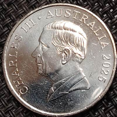 布加迪🐬～世界钱币(上海)🌾第 272 期 /  各国套币和散币 - 澳大利亚🇦🇺 2025年 20分 查理三世头像 ~C18