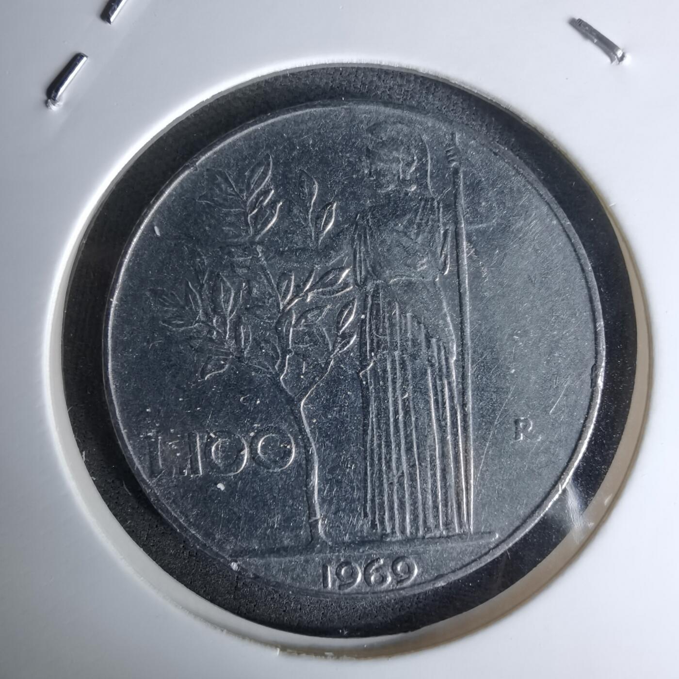 沼泽如烟--第978场 意大利1969年100里拉