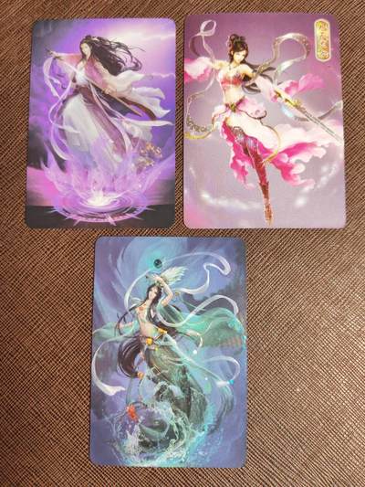 阳大大卡牌拍卖第96期（持续收拍品，周五晚上九点截拍，进群福利早知道） - 神仙传+大话西游 裸卡3张