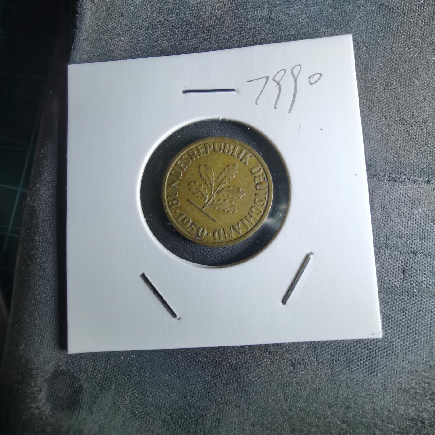 沼泽如烟--第979场 德国1950年5芬尼