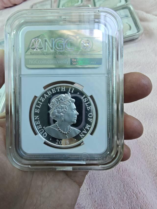 英国1盎司纯银天使银币，3131g