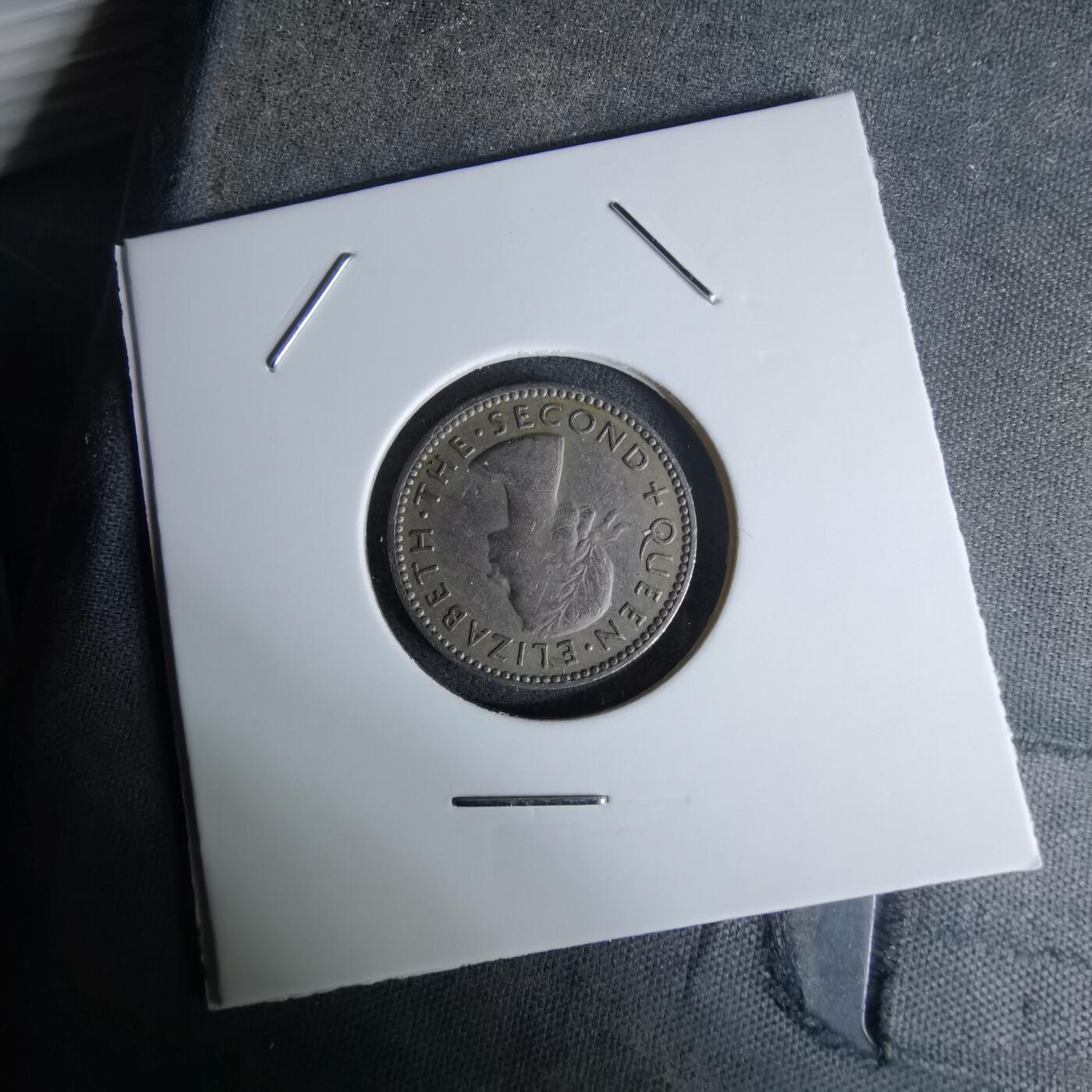 沼泽如烟--第978场 新西兰1955年6便士