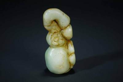 上海都达杂项专场十二（全场包邮】 - 古玉福禄手把件83-27