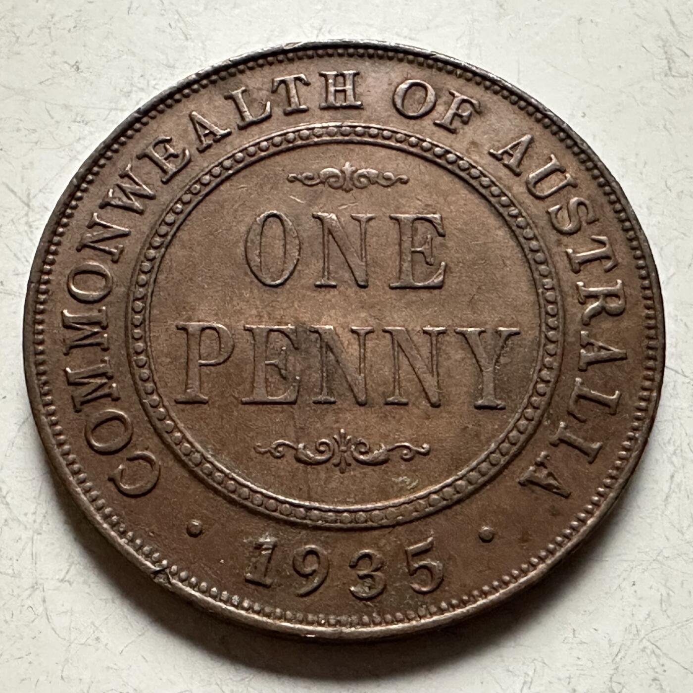 🌹外币初藏🌹🐯2026年第13场  每周二四六晚8️⃣点 接代拍 澳大利亚1935年一便士