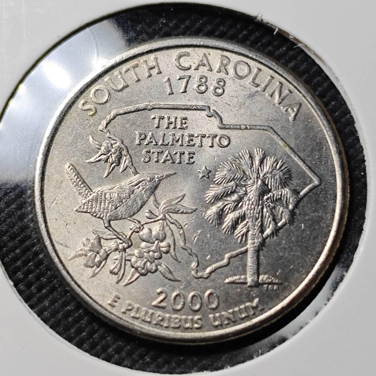 KK钱币收藏小铺  第390期  2月预留时间 周末发货  美国25分纪念币 好品