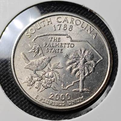 KK钱币收藏小铺  第390期  2月预留时间 周末发货 -  美国25分纪念币 好品