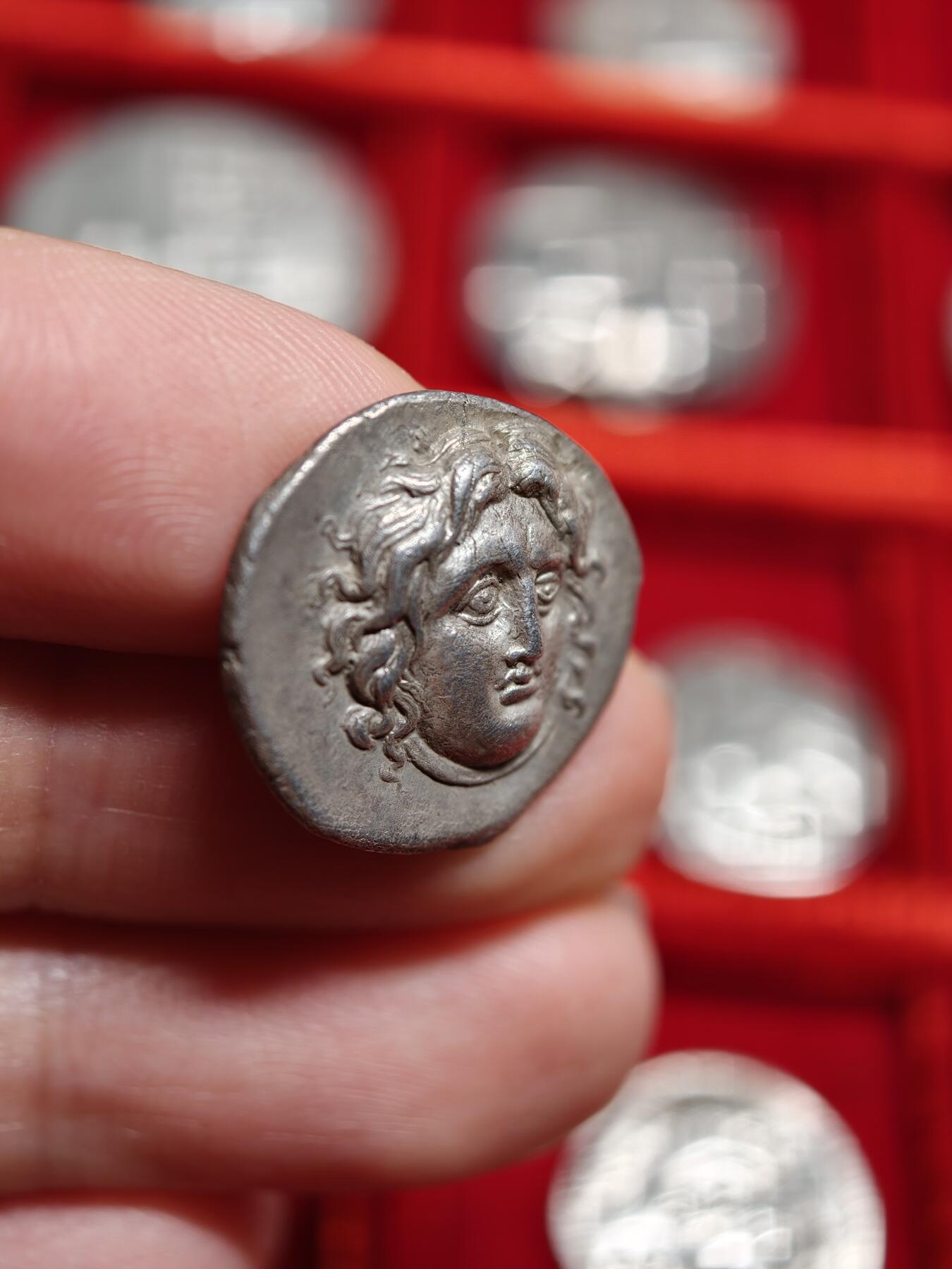 古希腊罗德岛太阳神玫瑰花银币