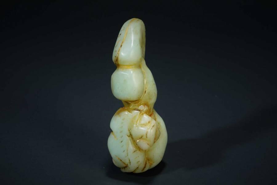 上海都达杂项专场十二（全场包邮】 古玉福禄手把件83-27