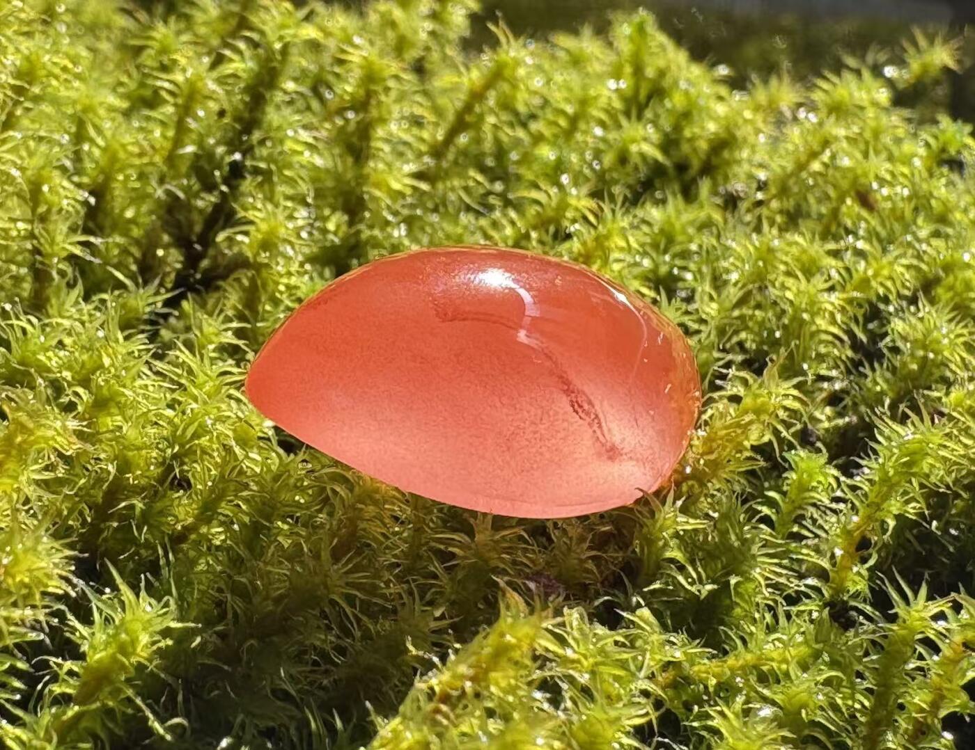 零元拍：南红玛瑙蛋面，都是十多年前的存货了，长约 22.3/11.5/7.2MM ，因为拍照环境以及光线的变化，颜色以实物为准。