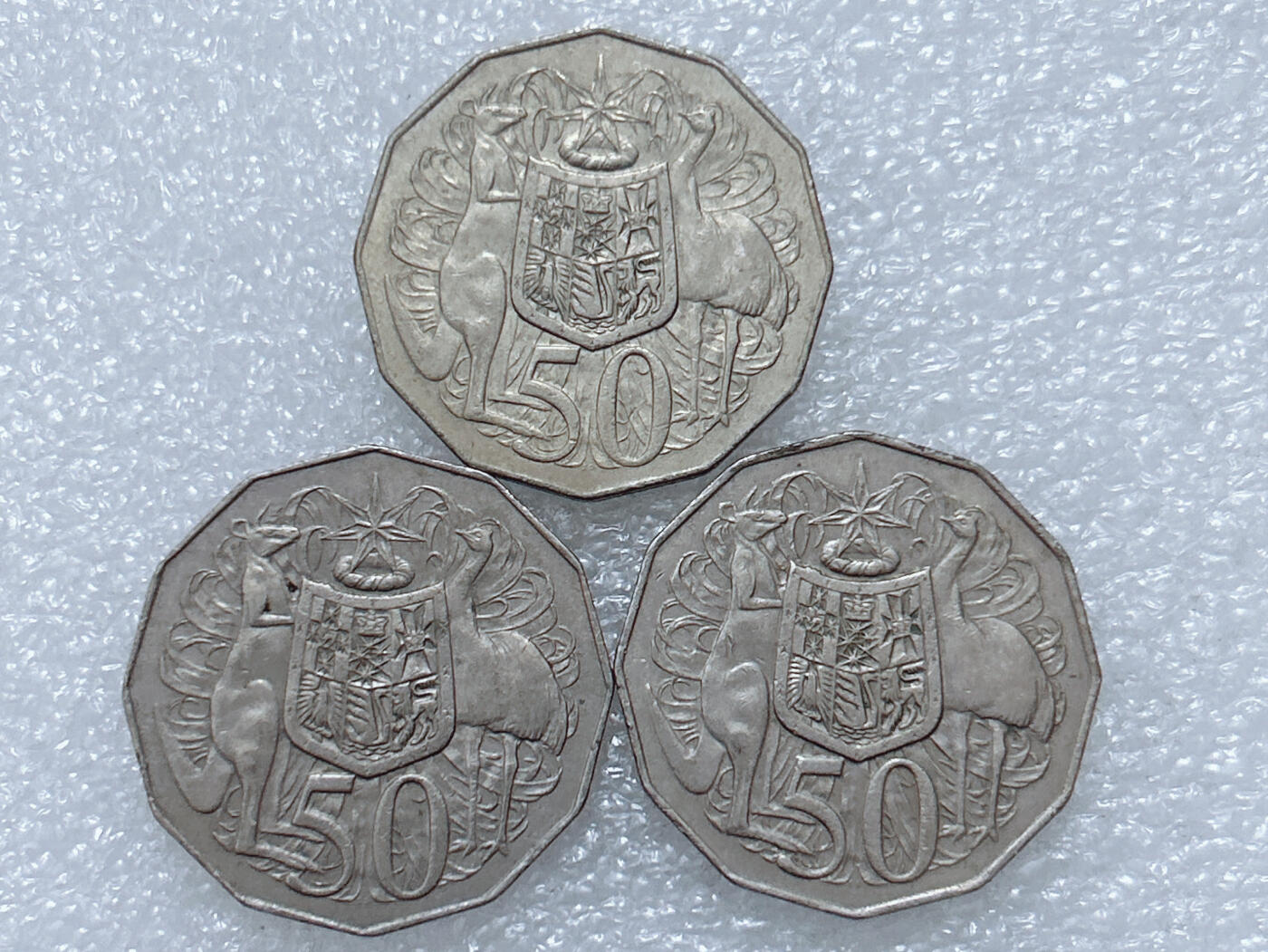 第一海外回流一元起拍收藏 散集专场  第296期 澳大利亚50分硬币 3枚