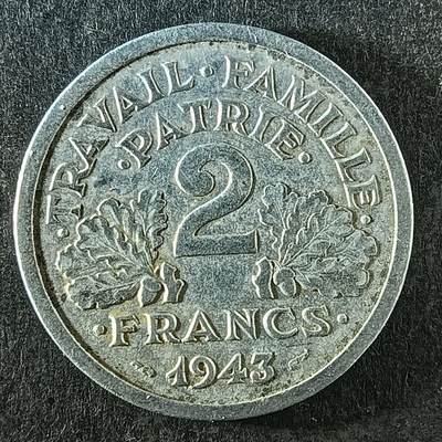 逸泉钱币2026第十四场世界各国散币纪念币A1214-1613 - 1299 法国2法郎