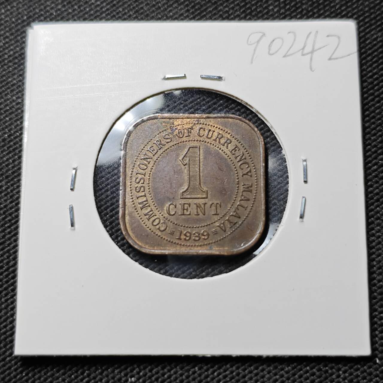 KK钱币收藏小铺  第390期  2月预留时间 周末发货  马来亚一分铜币