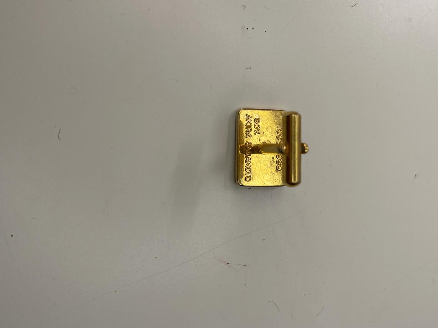 新时代收藏徽章红藏拍卖(第三十场)  徽章纸品证书杂项 日本狮子会 镀金珐琅袖扣