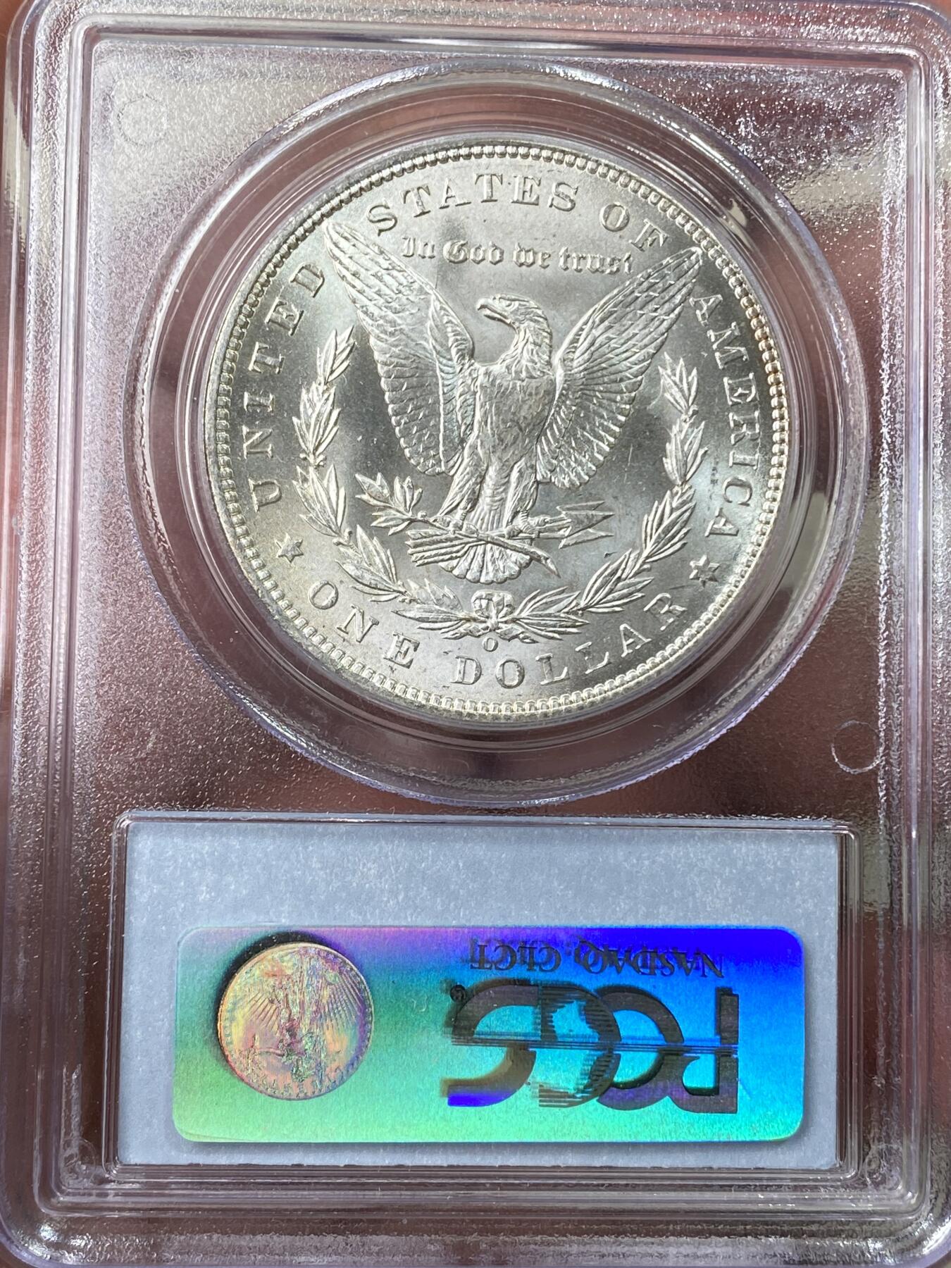 万国钱币拍卖第060期（万国六十期纪念大拍） PCGS MS64 1898O美国摩根女神一美元大银 银霜转光环彩点缀