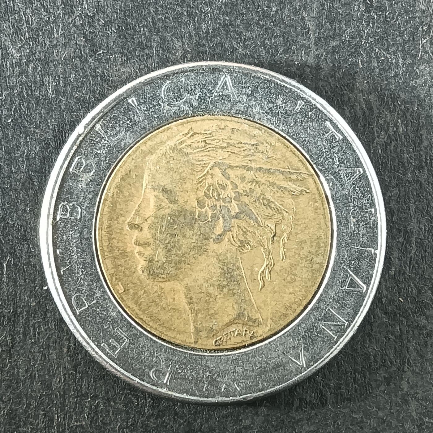 逸泉钱币2026第十四场世界各国散币纪念币A1214-1613 1231 意大利500里拉双色币