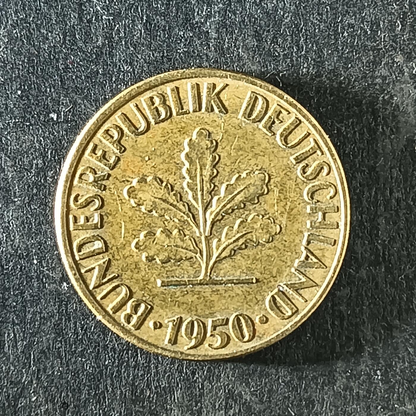 逸泉钱币2026第十四场世界各国散币纪念币A1214-1613 1371 联邦德国5分尼