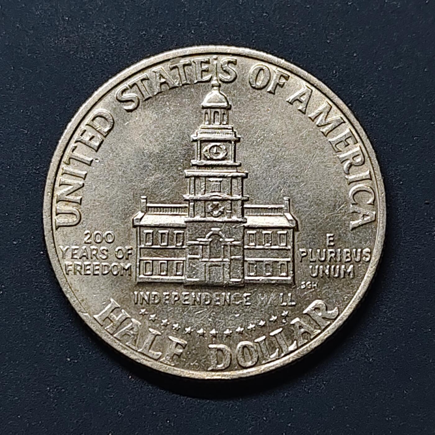 【全场包邮】纯粹捡漏拍498场-持续更新中 美国1976年半元独立200周年纪念币