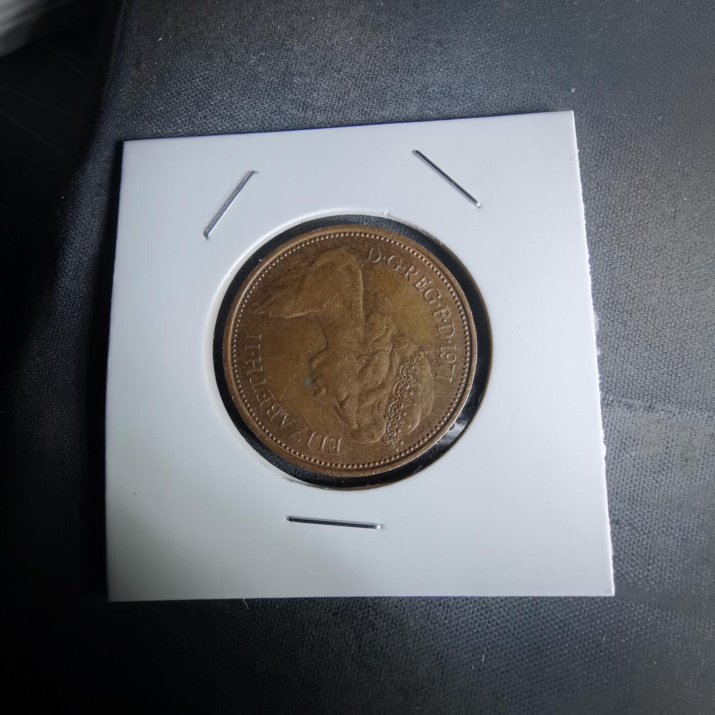 沼泽如烟--第978场 英国1971年2便士