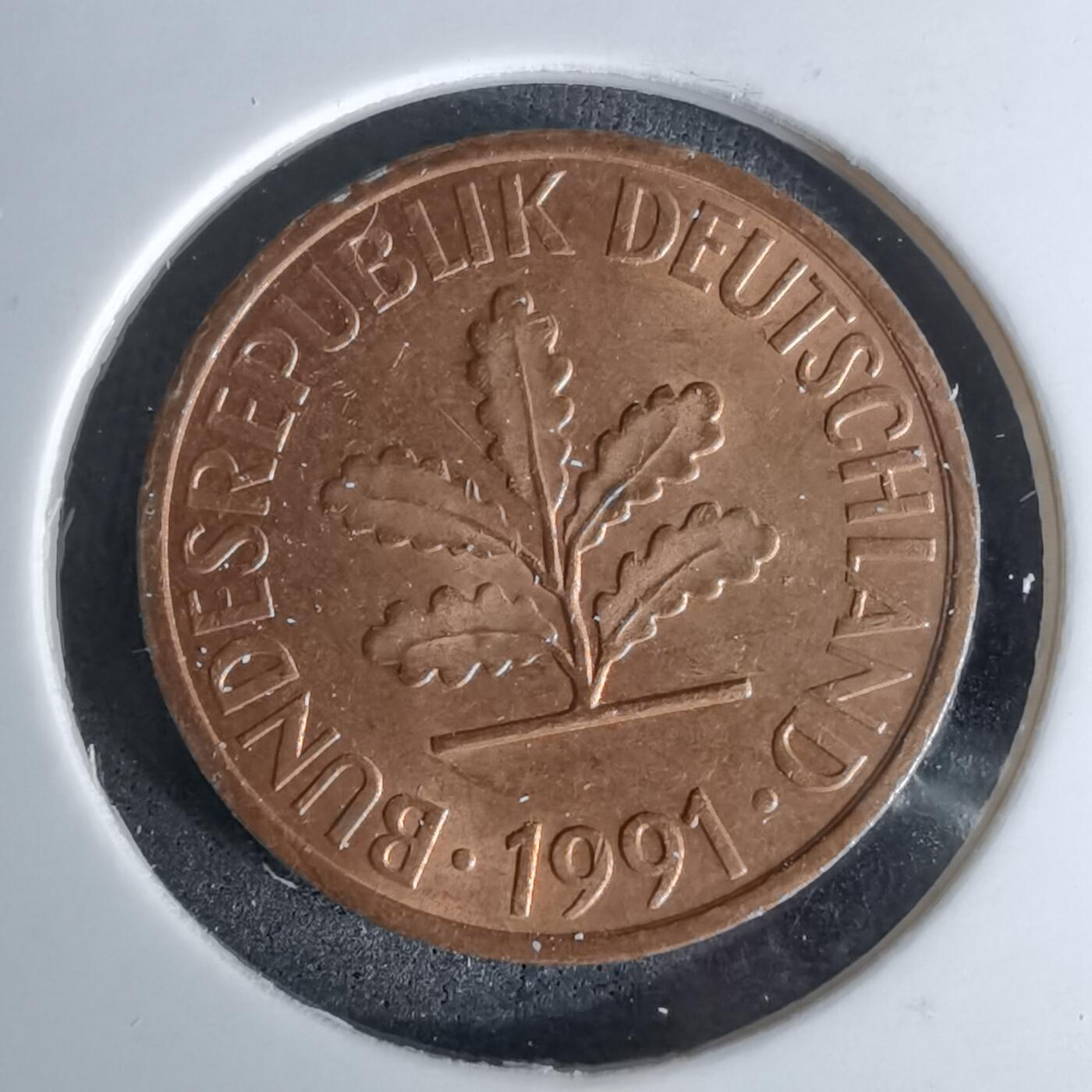 沼泽如烟--第978场 德国1991年2芬尼