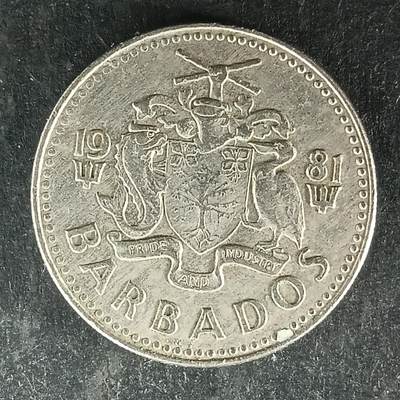 逸泉钱币2026第十四场世界各国散币纪念币A1214-1613 - 1333 巴巴多斯珊瑚鱼