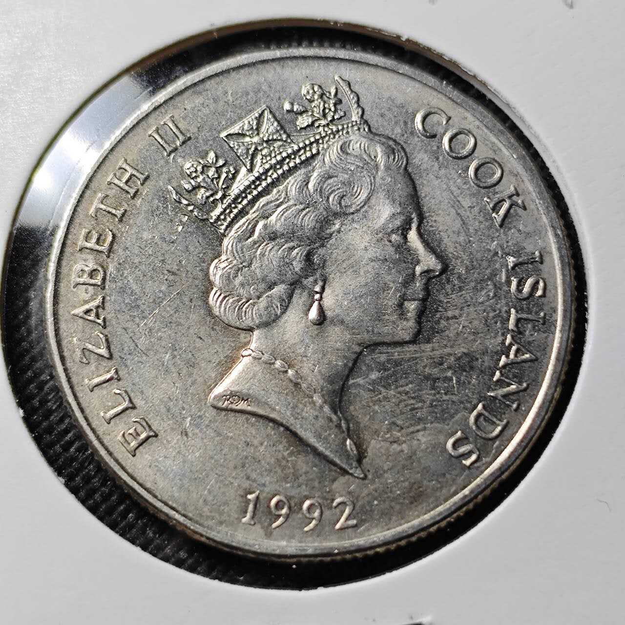 KK钱币收藏小铺  第390期  2月预留时间 周末发货 1992 库克50分