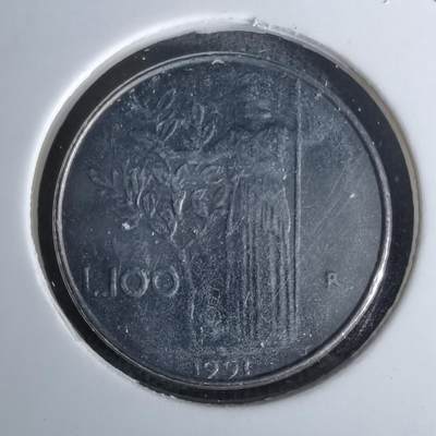 沼泽如烟--第978场 - 意大利1991年100里拉小型