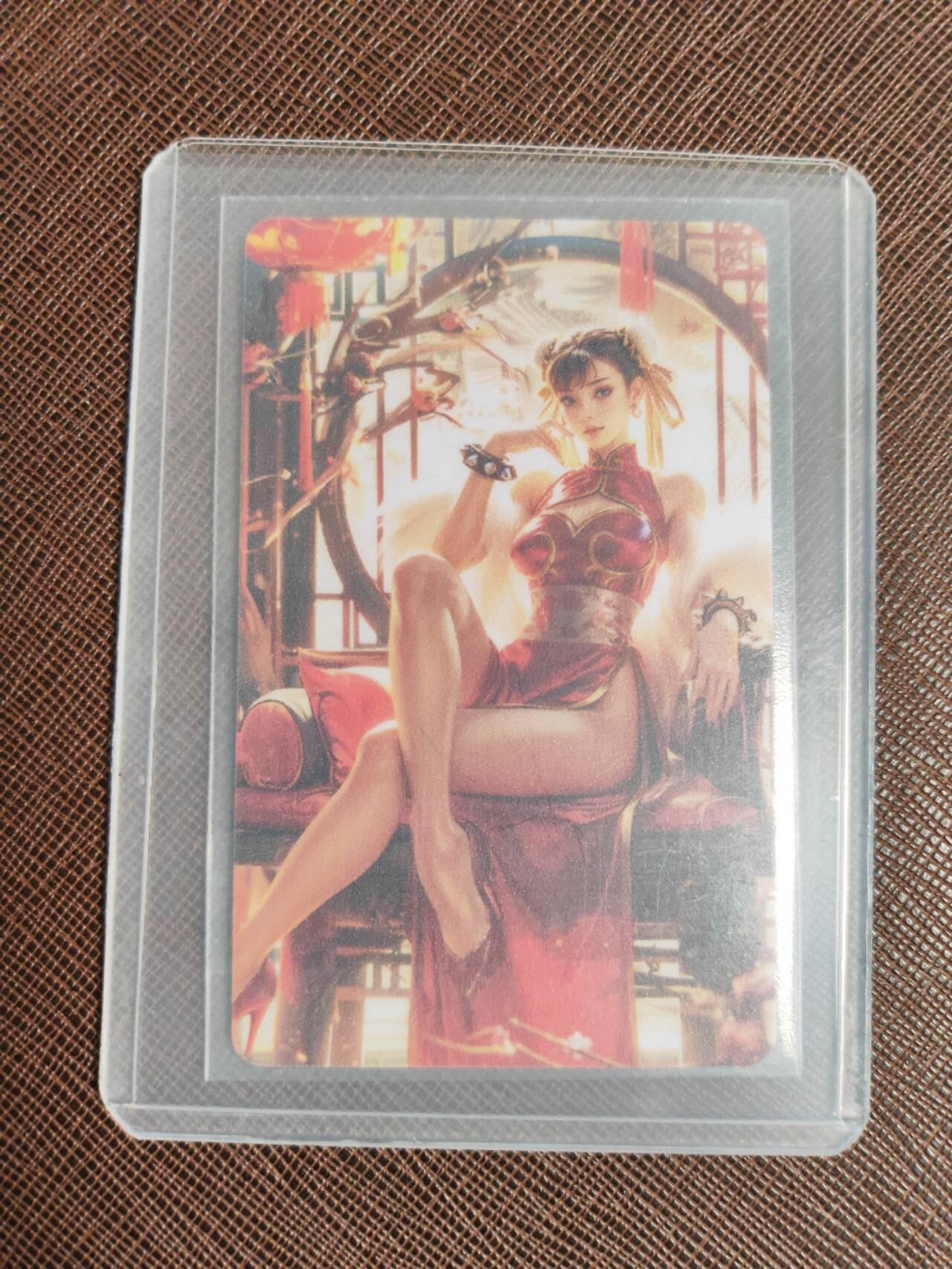 阳大大卡牌拍卖第96期（持续收拍品，周五晚上九点截拍，进群福利早知道） 街头霸王 春丽㈢ 食品卡 硬普卡 带卡膜卡夹