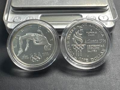 ❤️【币观天下】❤️ 第341期钱币拍卖- 2026.1.30周五晚上6点半场-长期征集拍品 春节前最后一场本场不能存放 节后恢复拍卖 - 1996 美国 亚特兰大奥运会套装【精制】两枚银币