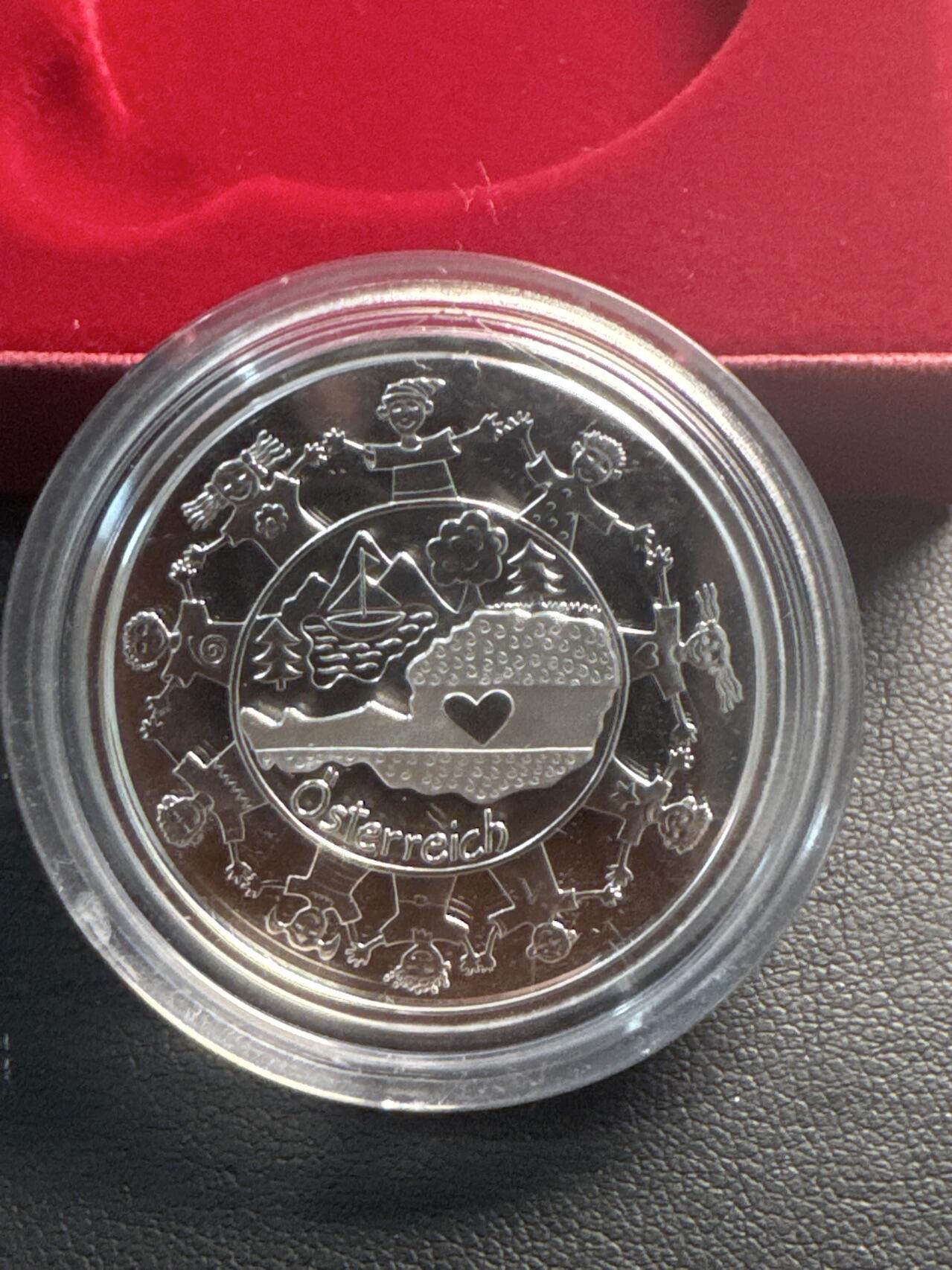 ❤️【币观天下】❤️ 第341期钱币拍卖- 2026.1.30周五晚上6点半场-长期征集拍品 春节前最后一场本场不能存放 节后恢复拍卖 奥地利联邦省系列银币 盒证齐全(面值10欧，重量17.3克)2016-2