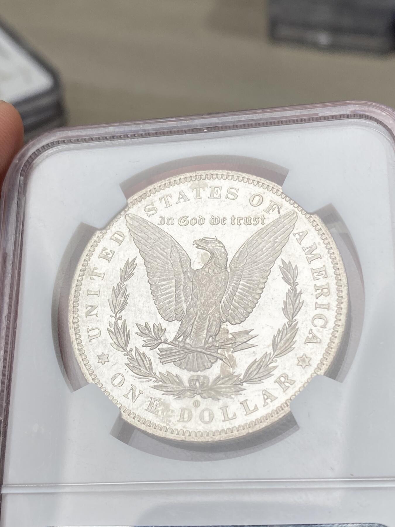 万国钱币拍卖第060期（万国六十期纪念大拍） NGC MS63DPL 1883O美国摩根女神一美元银币 罕见DPL评分 深度镜面喷砂类精制质感 顶级收藏品质