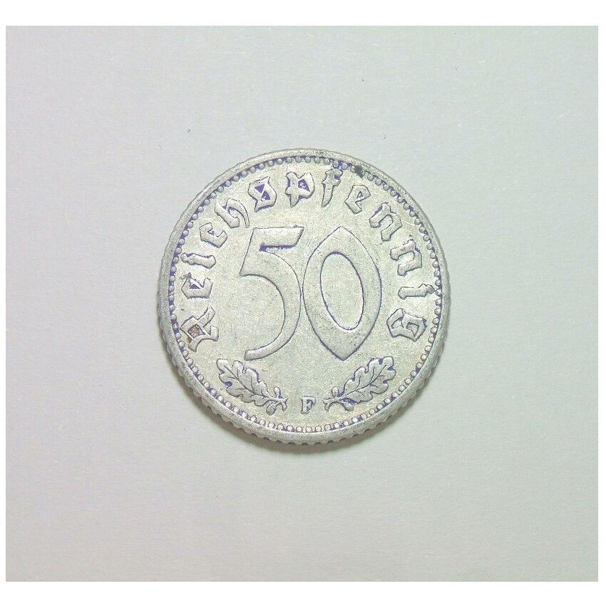 德国第三帝国1940年F版50芬尼 爽品