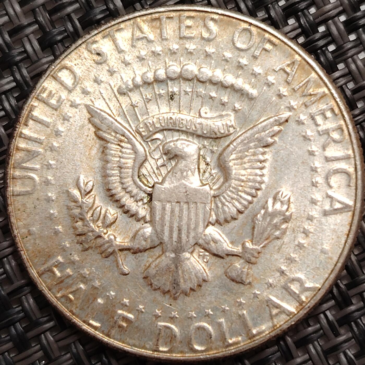 布加迪🐬～世界钱币(上海)🌾第 272 期 /  各国套币和散币 美国🇺🇸 1969年 50分银币 肯尼迪总统 秃鹰 低银版 11.5g 400银 30.61mm