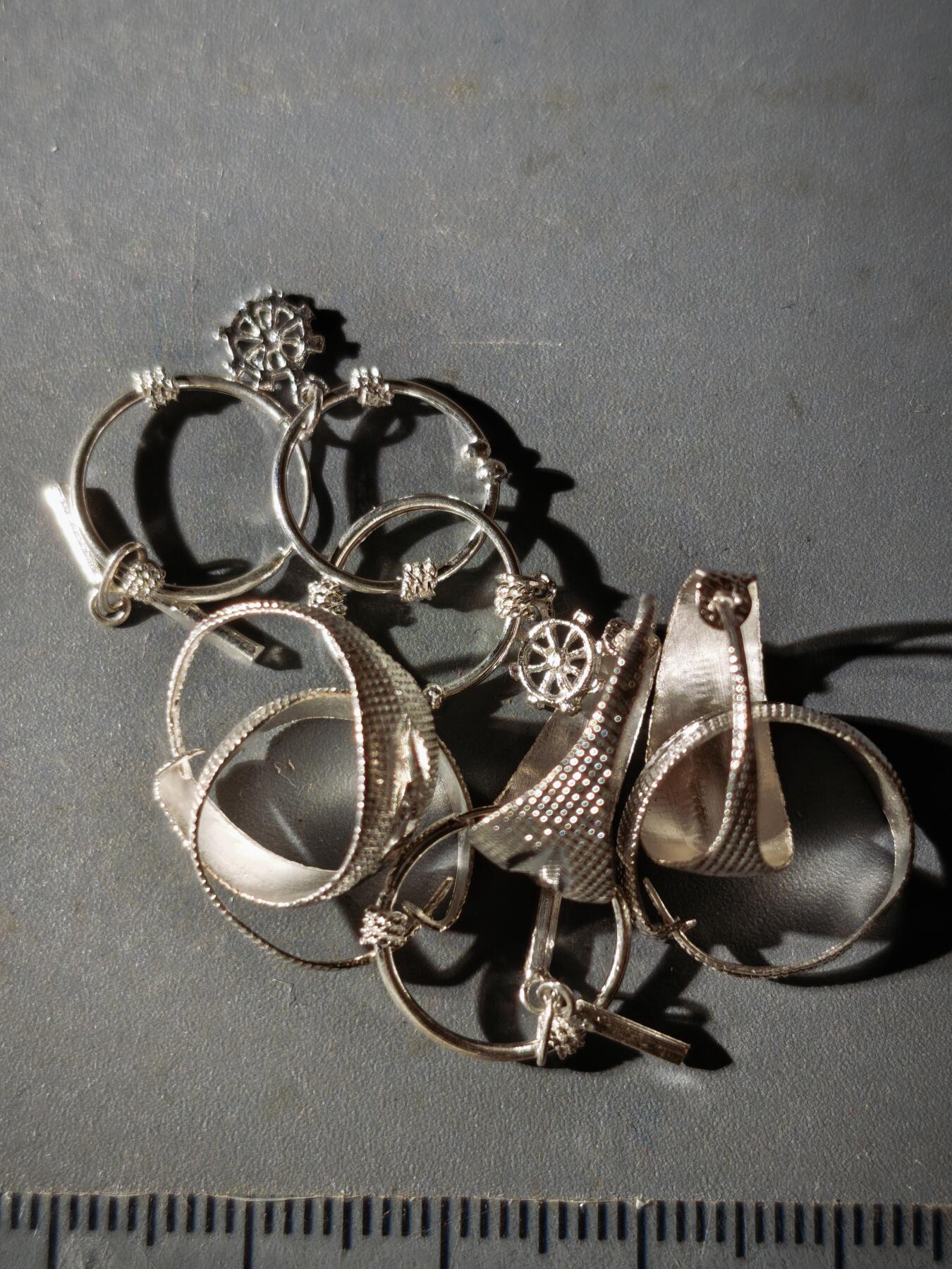 114期新疆红钱粟特钱币丝路钱币专场 7 镀银饰品