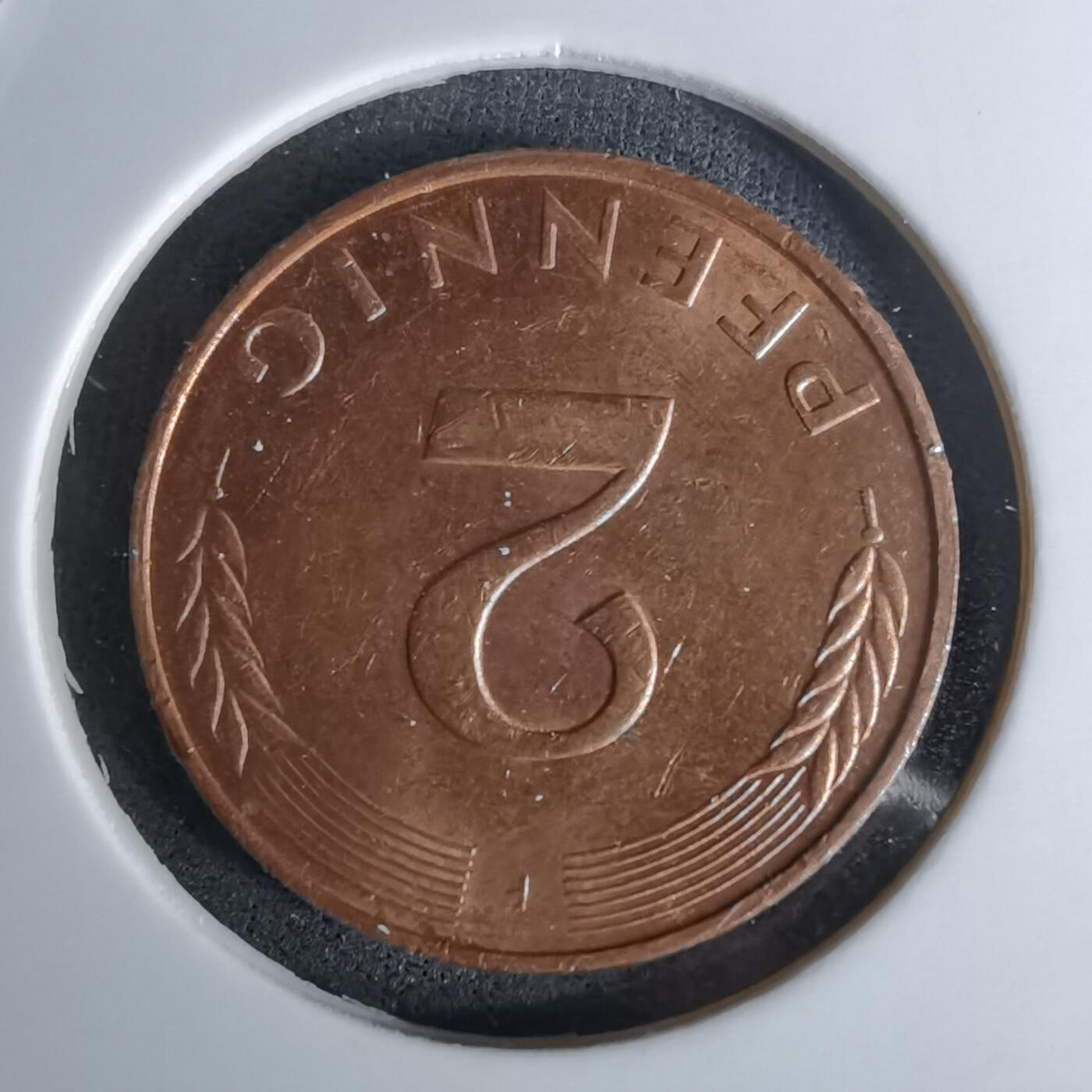 沼泽如烟--第978场 德国1991年2芬尼