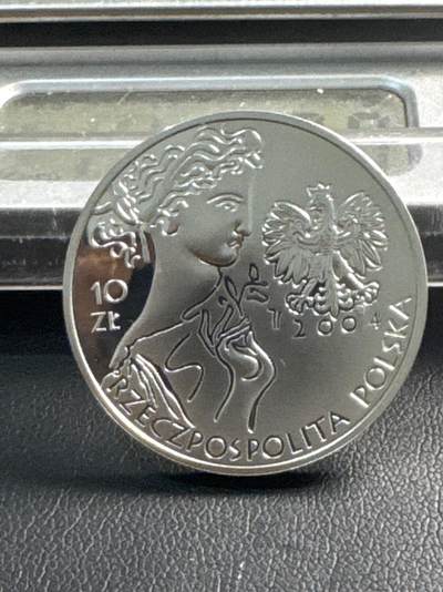 ❤️【币观天下】❤️ 第341期钱币拍卖- 2026.1.30周五晚上6点半场-长期征集拍品 春节前最后一场本场不能存放 节后恢复拍卖 - 2004 波兰 雅典奥林匹克 10兹罗提【精制】银币