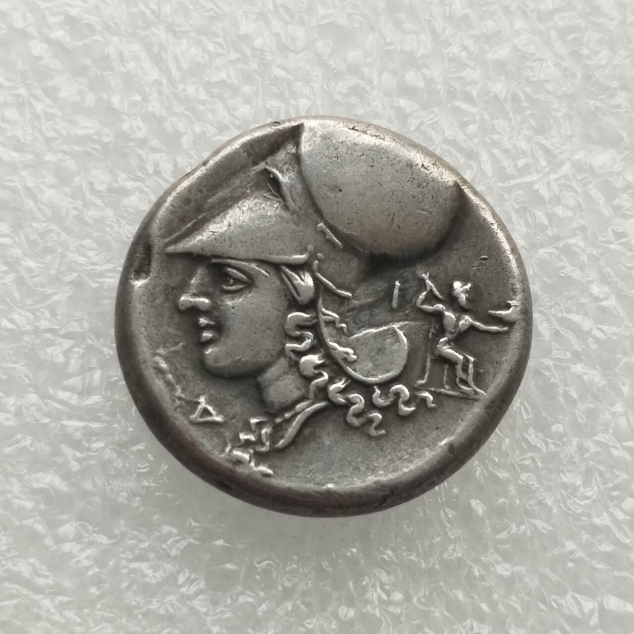 瓶子🏺第227期拍卖会 古希腊科林斯城雅典娜与飞马银标币  公元前380-307年  重量8.52克，直径20毫米  好品  稀少宙斯标记（正面右图案）  三包