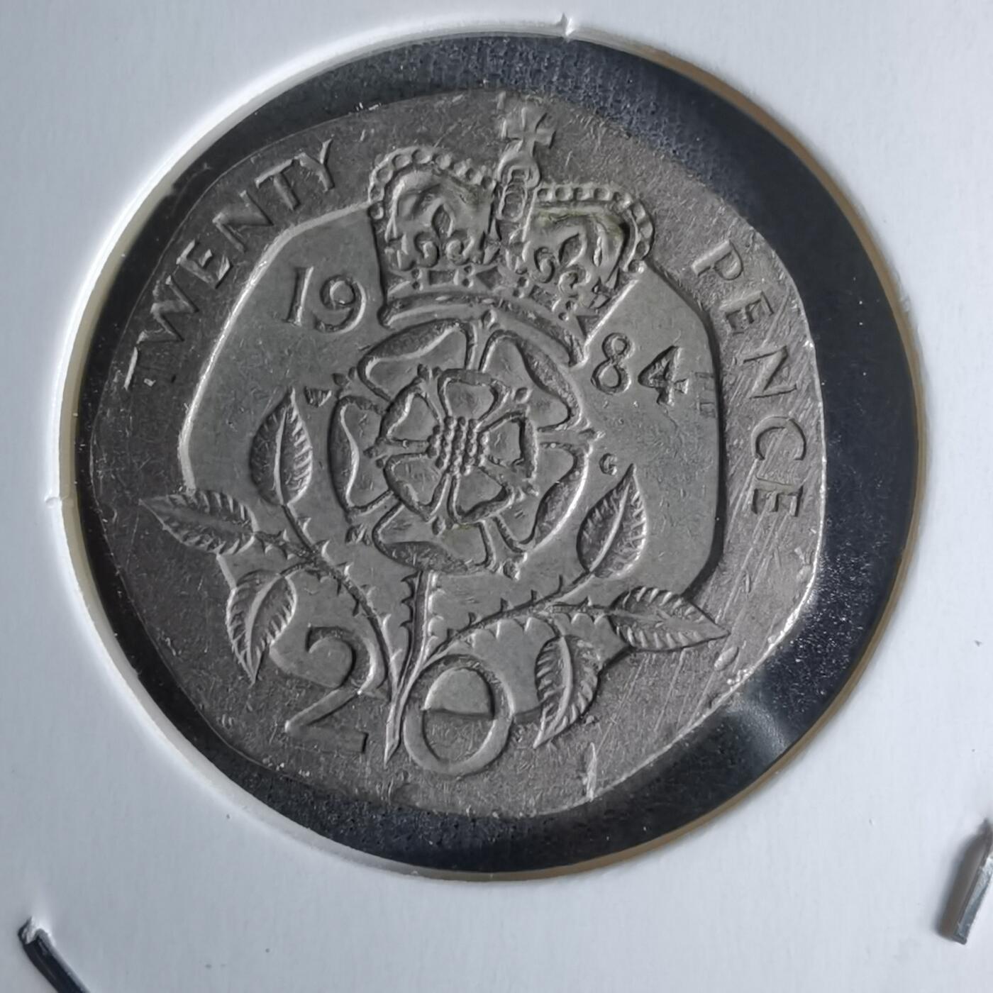 沼泽如烟--第979场 英国1984年20便士