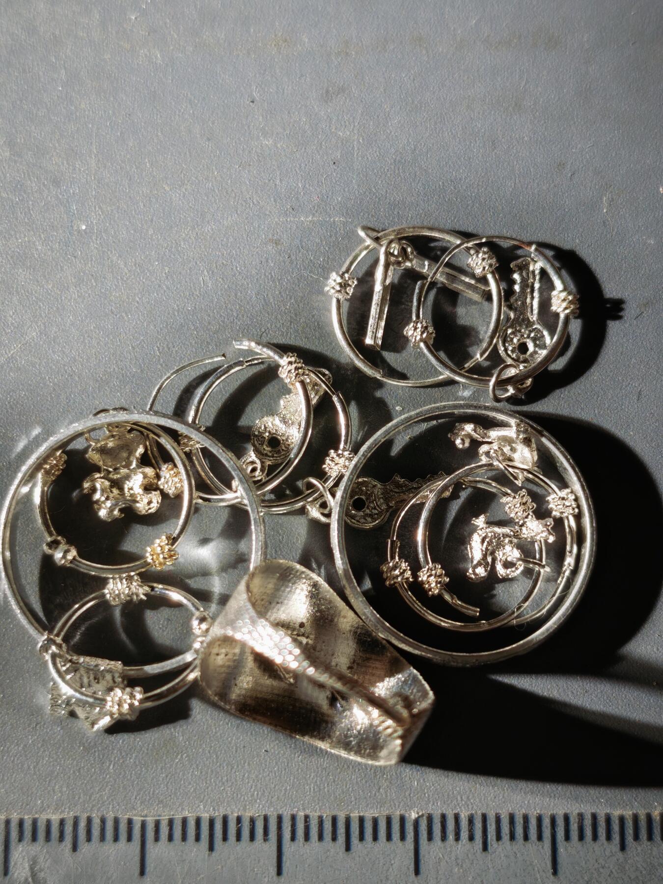 114期新疆红钱粟特钱币丝路钱币专场 4镀银饰品