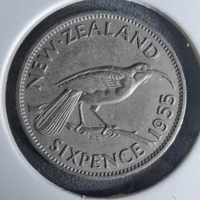 沼泽如烟--第978场 - 新西兰1955年6便士