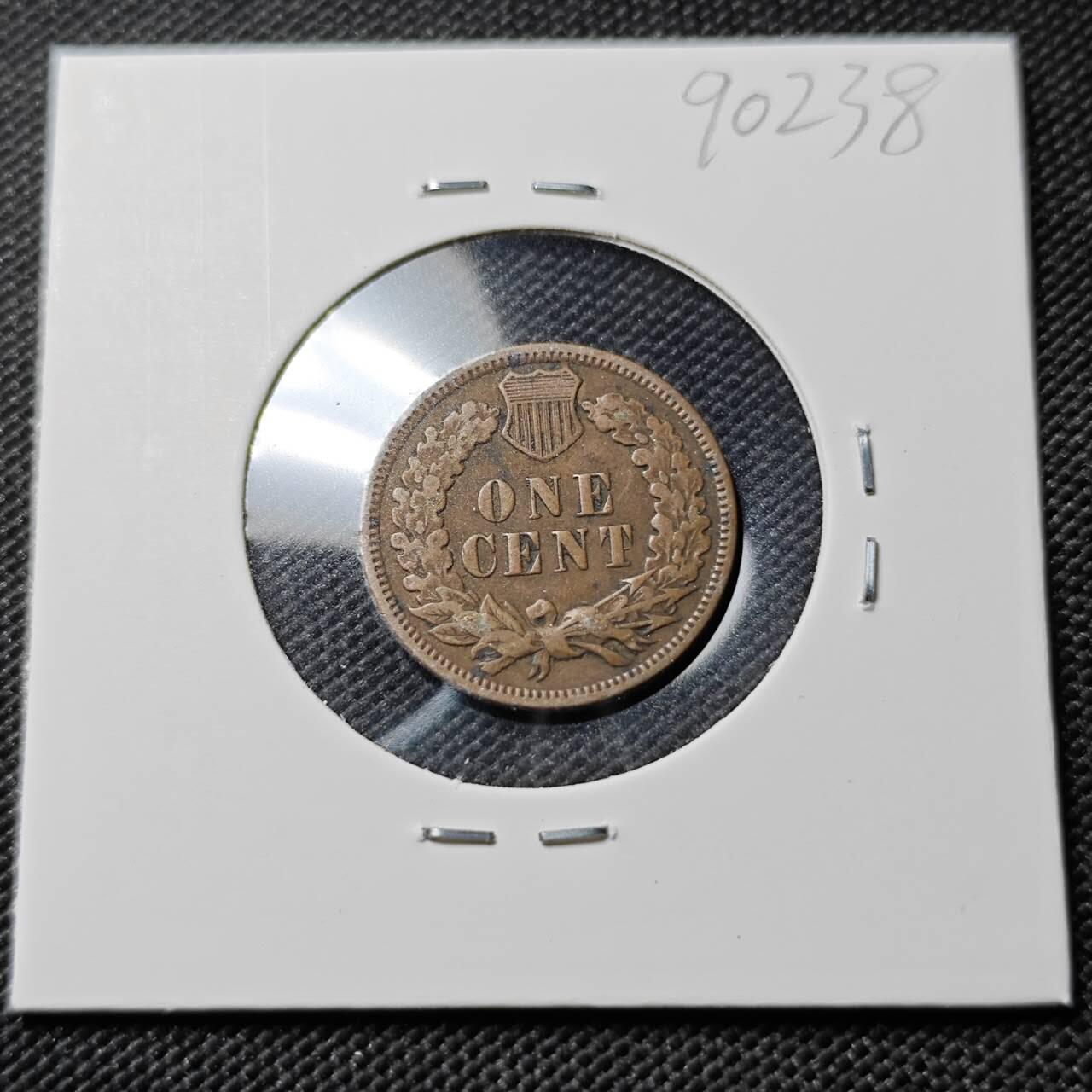 KK钱币收藏小铺  第390期  2月预留时间 周末发货  1909美国1分铜币