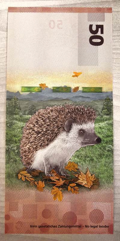 捷德50刺猬测试钞 - 捷德50刺猬测试钞