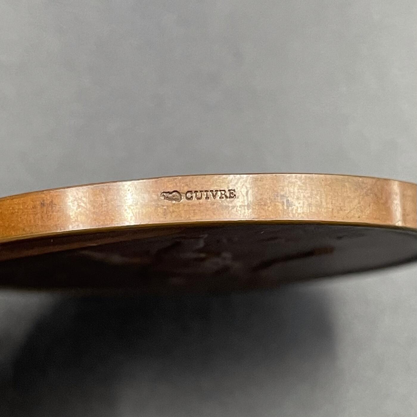 「木头集藏」章牌专场-第67场 1884年法国播种者农业种植铜奖章，直径：45.5mm，46.5g，边铭：丰饶角 CUIVRE，经典农业题材。