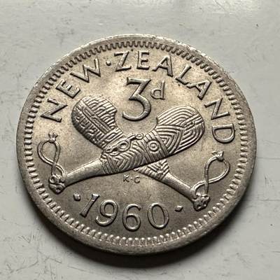 🌹外币初藏🌹🐯2026年第13场  每周二四六晚8️⃣点 接代拍 - 新西兰1960年三便士