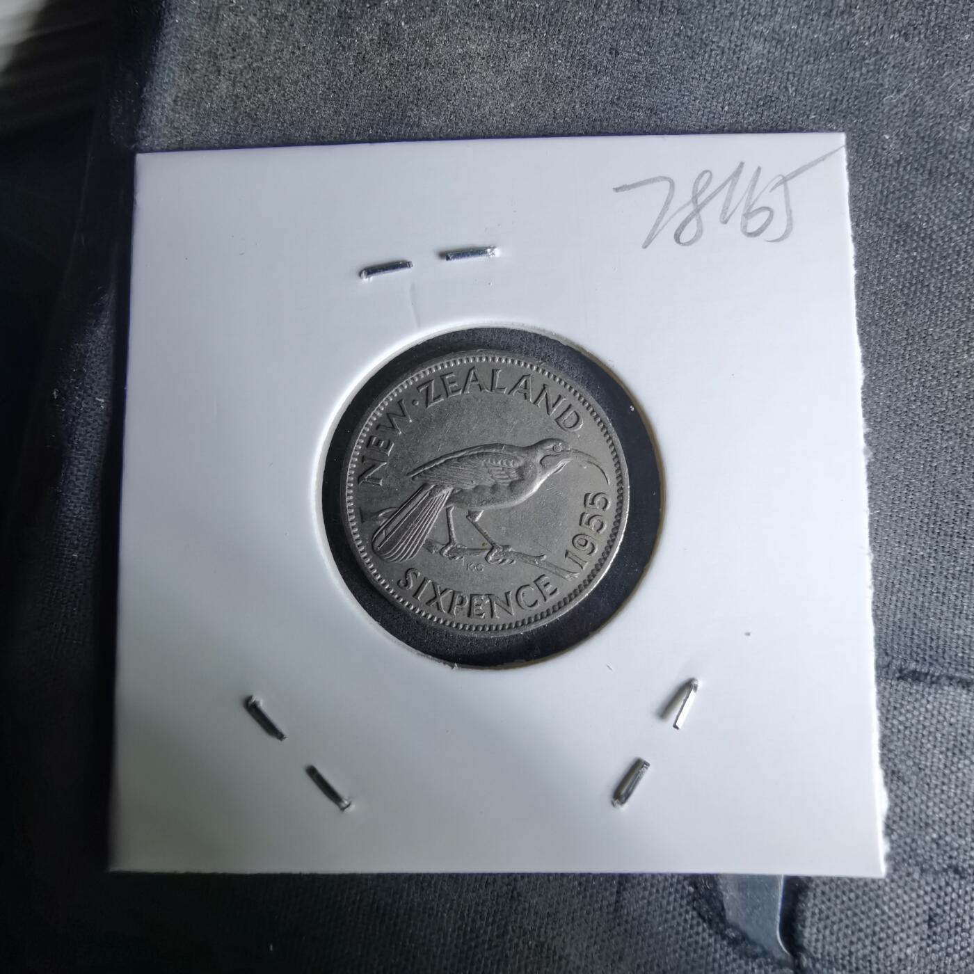 沼泽如烟--第978场 新西兰1955年6便士