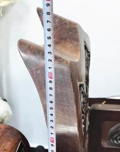 老红木嵌云石灵芝太师椅四椅两茶几一套六件套 