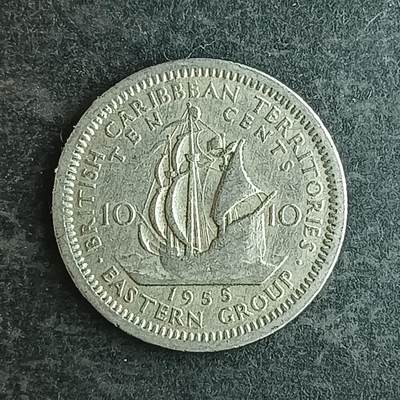 逸泉钱币2026第十四场世界各国散币纪念币A1214-1613 - 1570 东加勒比10分