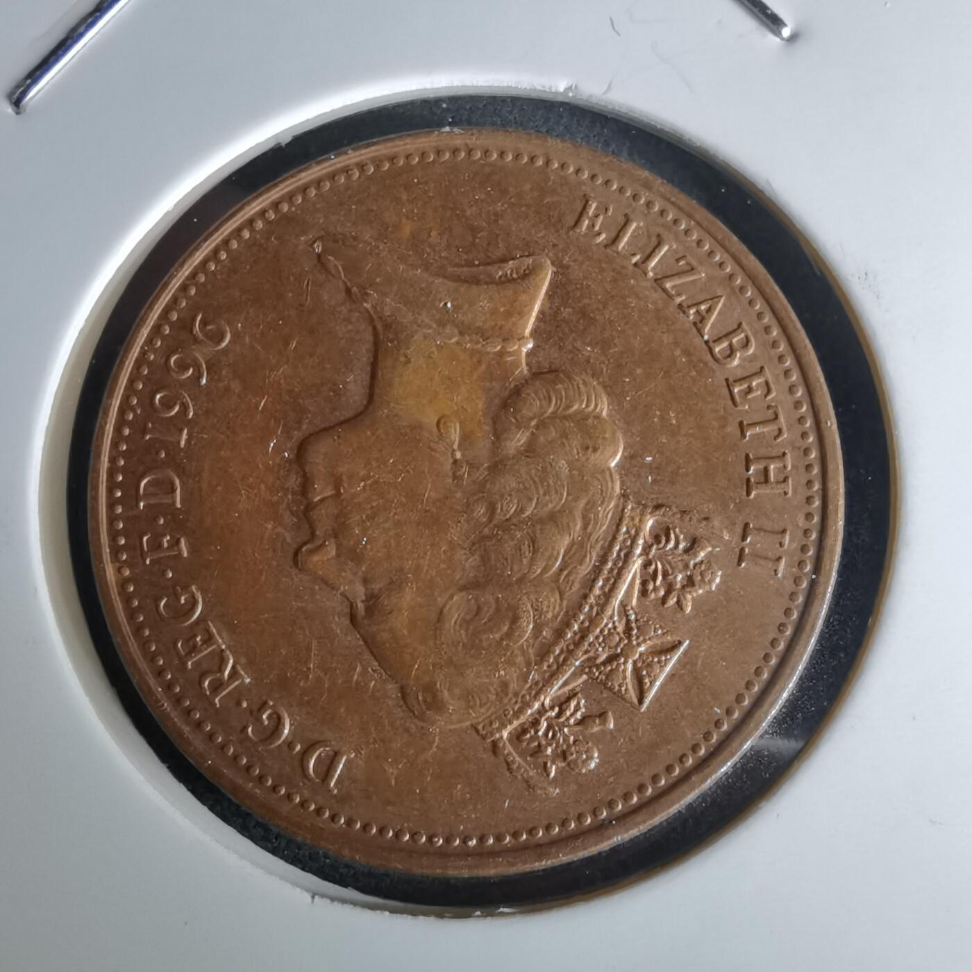 沼泽如烟--第980场 英国1996年二便士