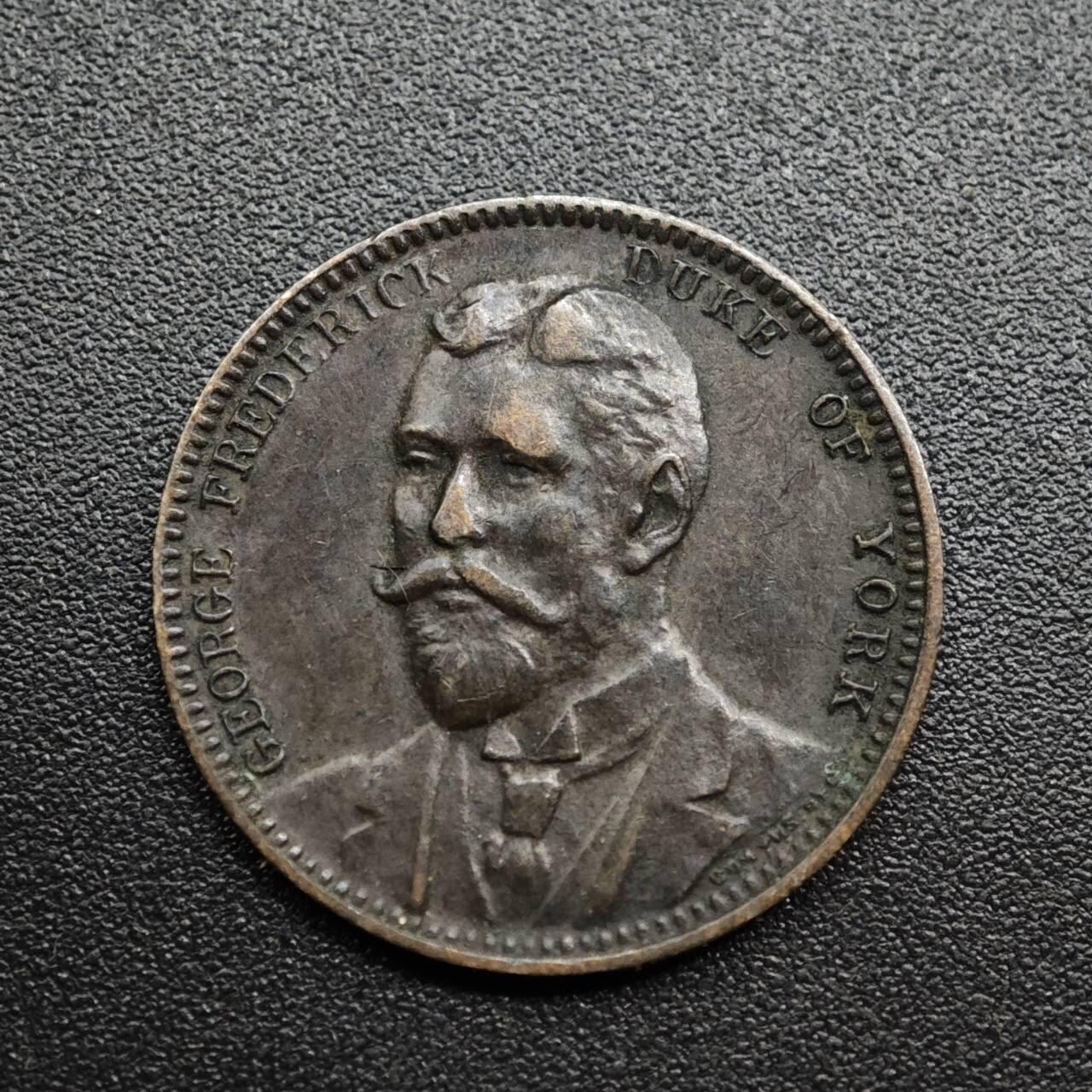 【淘币小摊】限时拍第八百五十七拍  老铜币场  满百包邮可预留两周  周一统一发货  英国约克公爵乔治弗里德里克小铜章