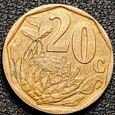 泉币菌-第179场- 精品福利场 - 南非20分硬币 直径19mm 2005年