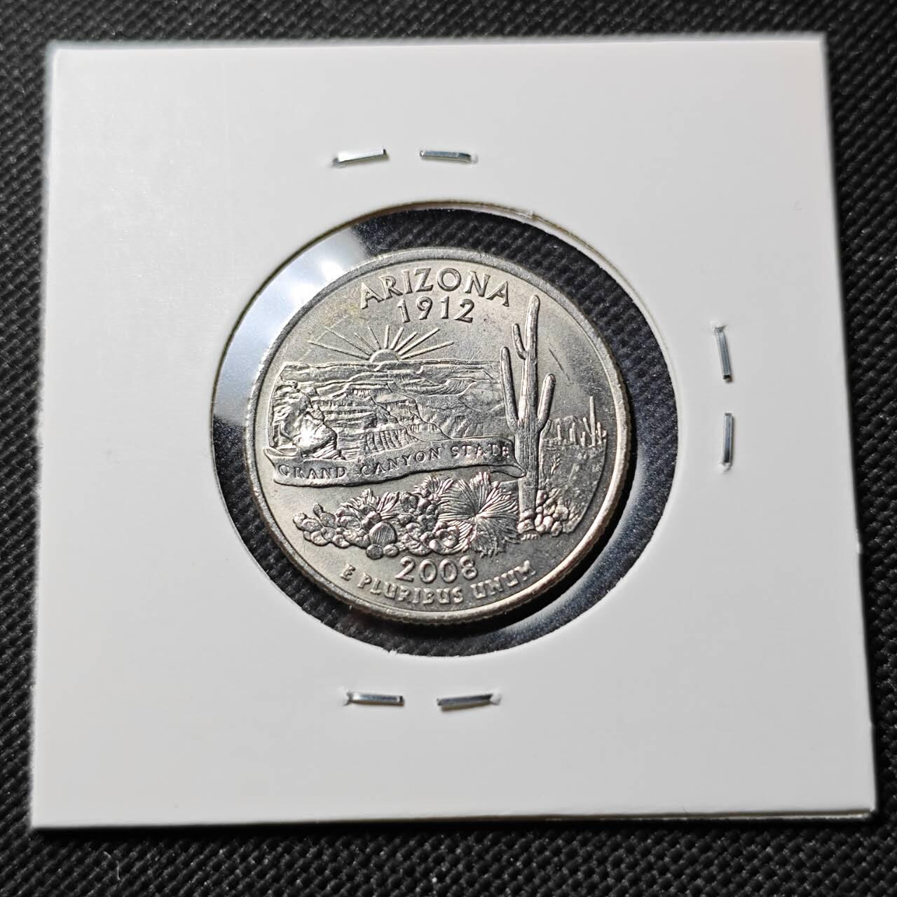 KK钱币收藏小铺  第390期  2月预留时间 周末发货  美国25分纪念币 好品